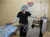 Technician Alison monitoring anesthesia